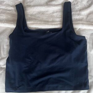 Hollister Navy Blue Crop Top